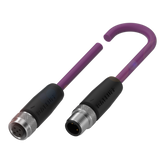 Balluff Cordset, M12 female 0deg B-code 5-pin / M12 male 0deg B-code 2-pin, 1m Balluff